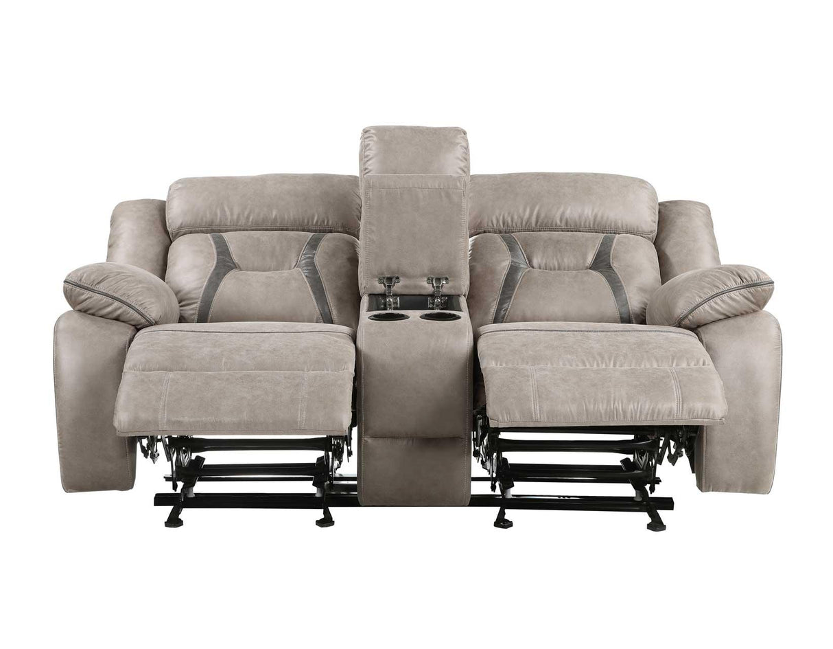 Tyson Reclining Glider Console Loveseat by Steve Silver at Eve Furniture