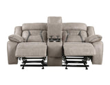 Tyson Reclining Glider Console Loveseat by Steve Silver at Eve Furniture