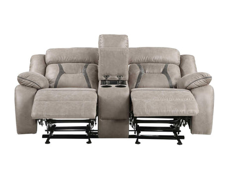Tyson Reclining Glider Console Loveseat by Steve Silver at Eve Furniture