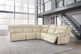 Double Deal Almond 5-Piece Power Reclining Sectional