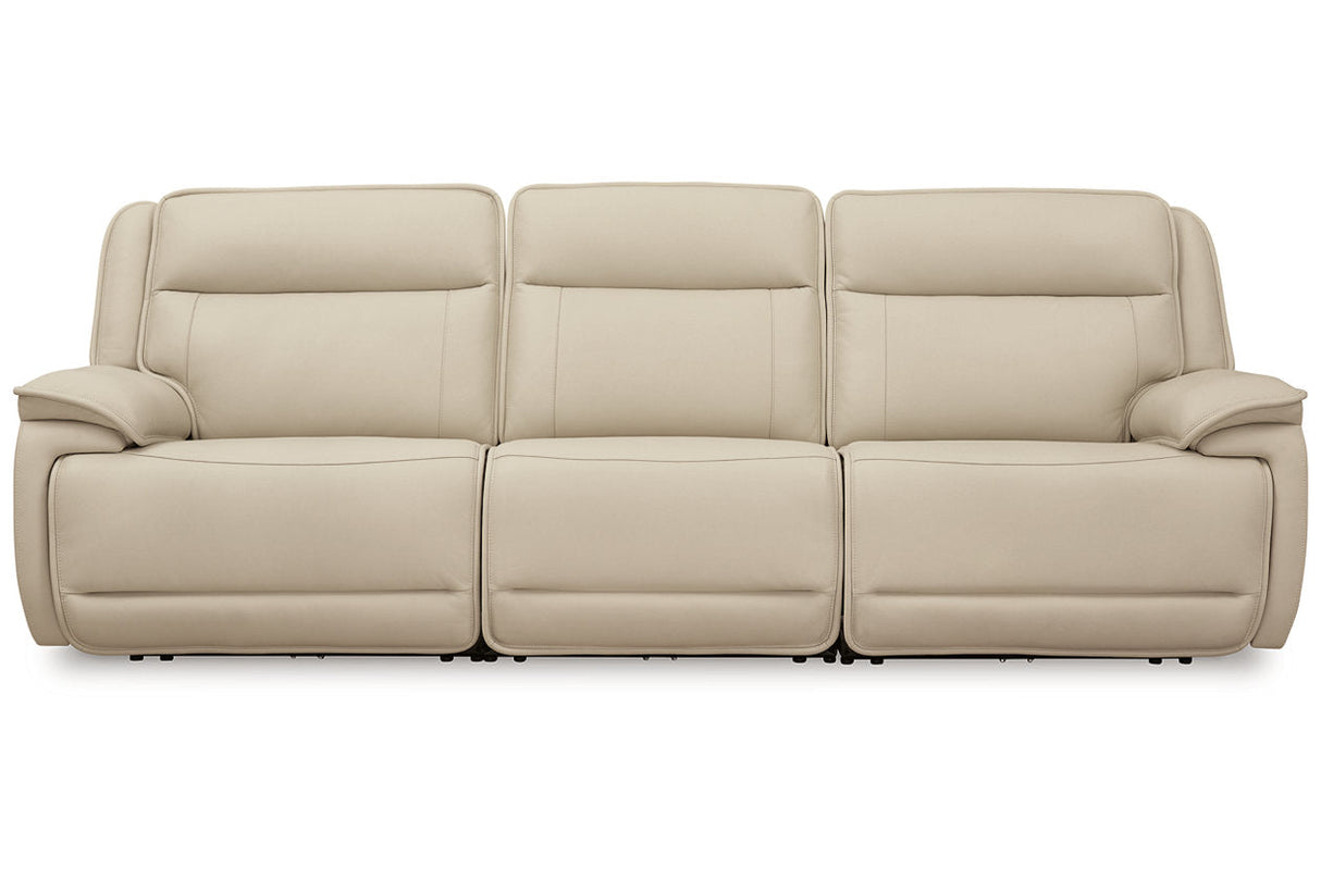 Double Deal Almond 3-Piece Power Reclining Sofa Sectional