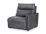 ModZ Blue 2-Piece Power Reclining Sectional Loveseat