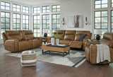 Game Plan Caramel Power Reclining Living Room Set