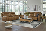 Game Plan Caramel Power Reclining Living Room Set