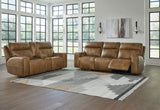 Game Plan Caramel Power Reclining Living Room Set