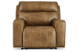 Game Plan Caramel Oversized Power Recliner