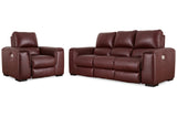 Alessandro Garnet Reclining Sofa and Recliner