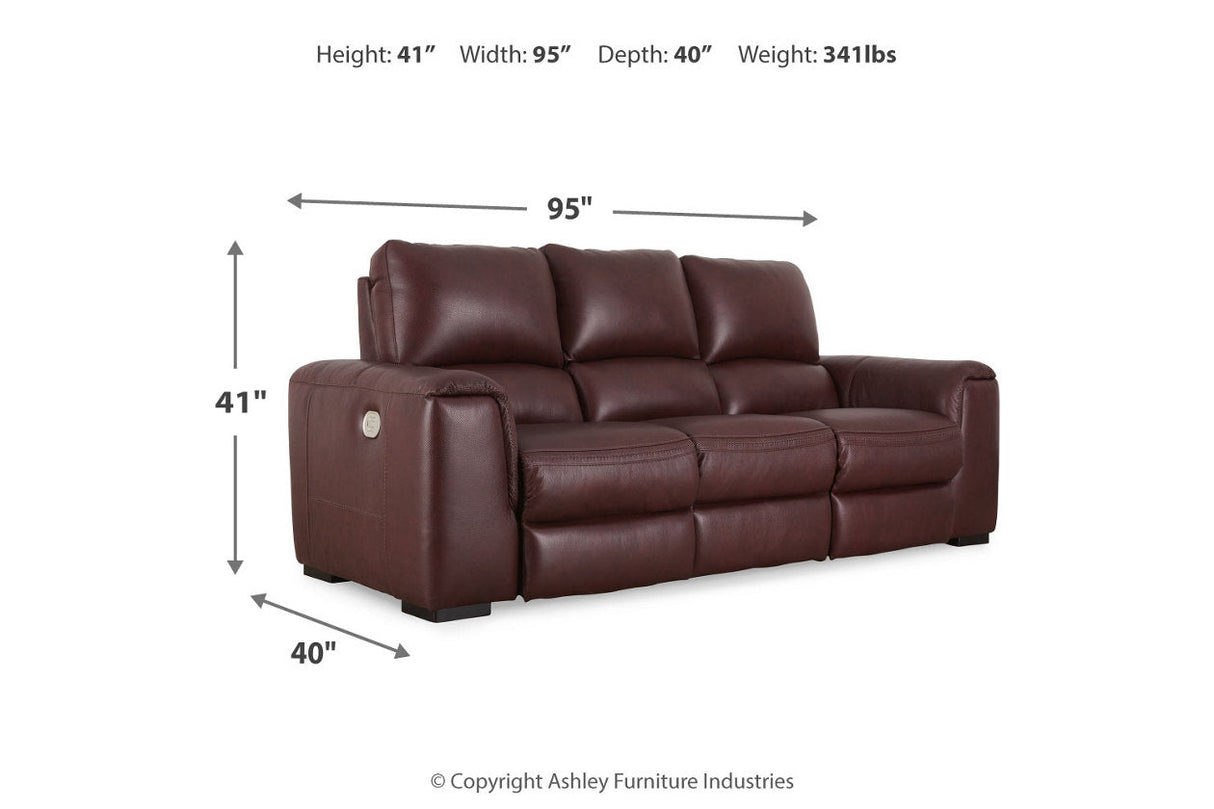 Alessandro Garnet Reclining Sofa and Recliner