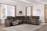 Salvatore Chocolate 6-Piece Power Reclining Sectional