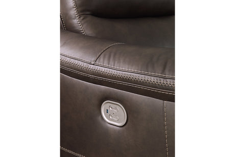 Salvatore Chocolate 2-Piece Power Reclining Loveseat