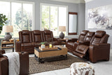 Backtrack Chocolate Power Reclining Living Room Set