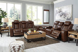 Backtrack Chocolate Power Reclining Living Room Set