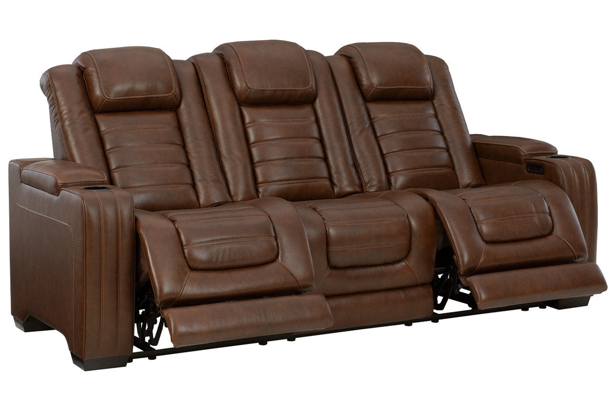 Backtrack Chocolate Power Reclining Sofa