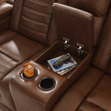 Backtrack Chocolate Power Reclining Living Room Set