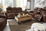 Backtrack Chocolate Power Reclining Sofa and Loveseat