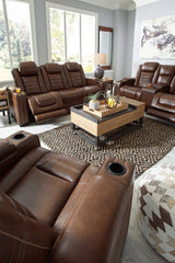 Backtrack Chocolate Power Reclining Living Room Set