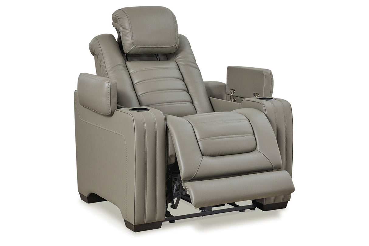 Backtrack Gray Power Recliner