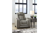 Backtrack Gray Power Recliner