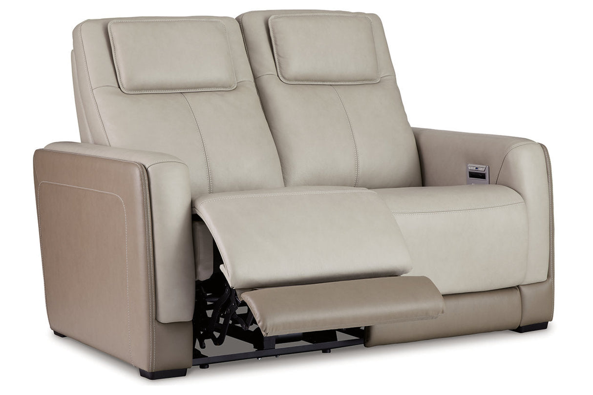 Battleville Almond Power Reclining Sofa, Loveseat and Recliner