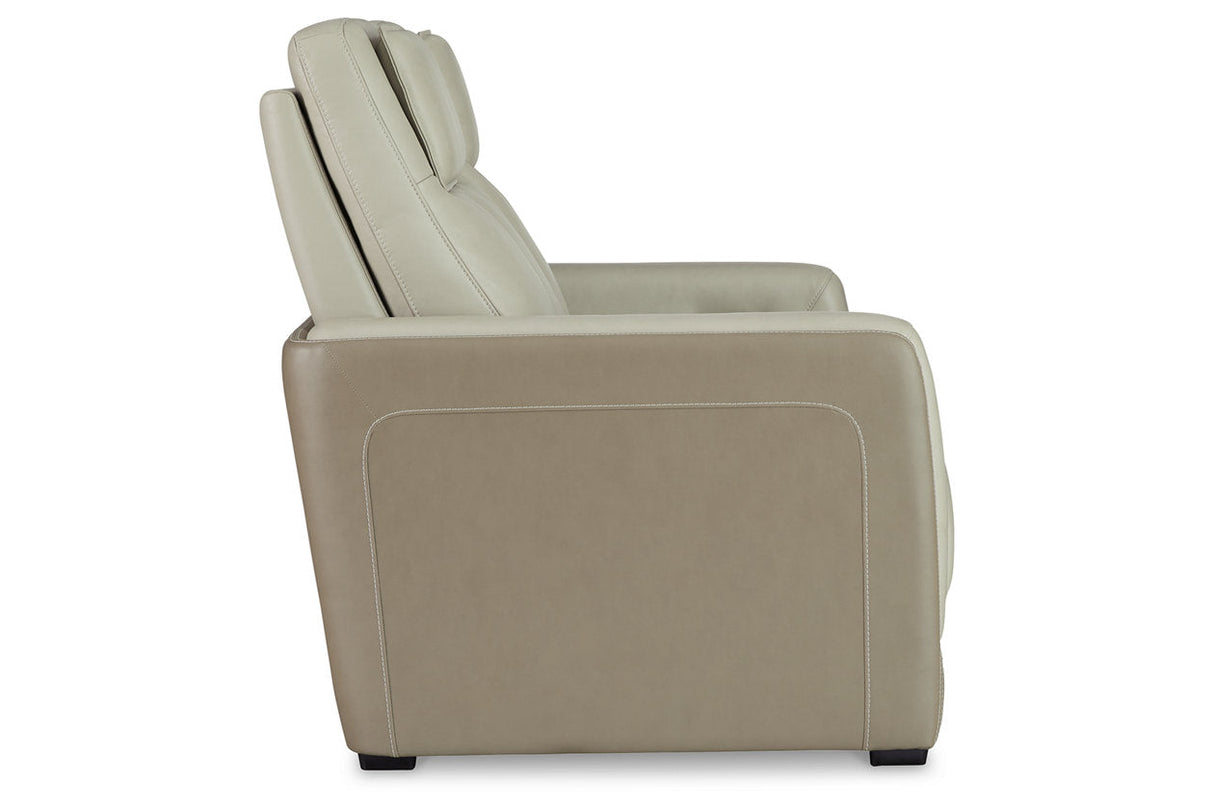 Battleville Almond Power Reclining Loveseat