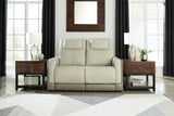 Battleville Almond Power Reclining Loveseat