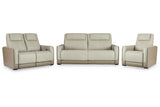 Battleville Almond Power Reclining Sofa, Loveseat and Recliner