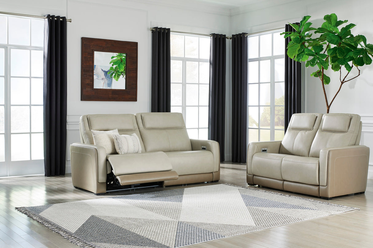 Battleville Almond Power Reclining Living Room Set