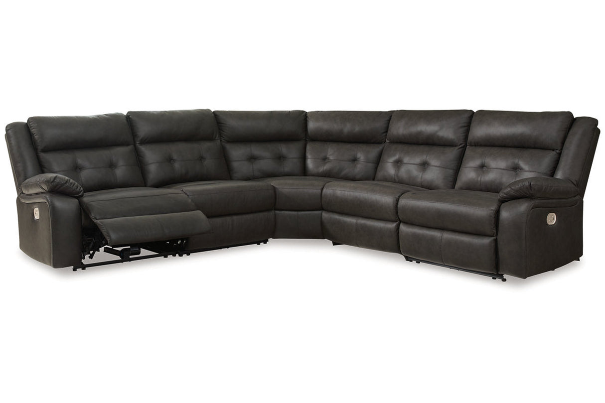 Mackie Pike Storm 5-Piece Power Reclining Sectional