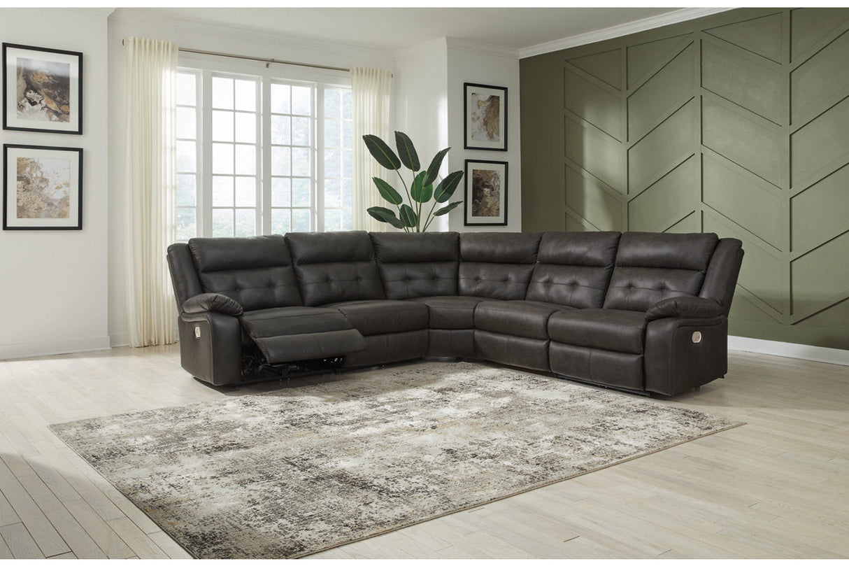 Mackie Pike Storm 5-Piece Power Reclining Sectional