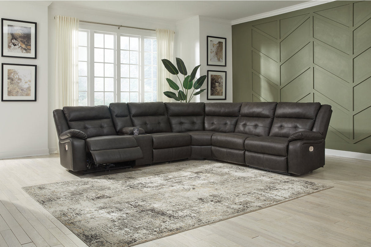 Mackie Pike Storm 6-Piece Power Reclining Sectional