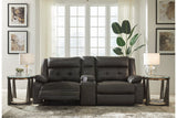 Mackie Pike Storm 3-Piece Power Reclining Sectional Loveseat with Console