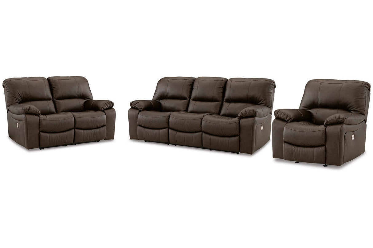 Leesworth  Power Reclining Sofa, Loveseat and Recliner