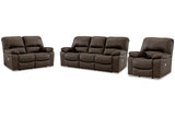 Leesworth  Power Reclining Sofa, Loveseat and Recliner