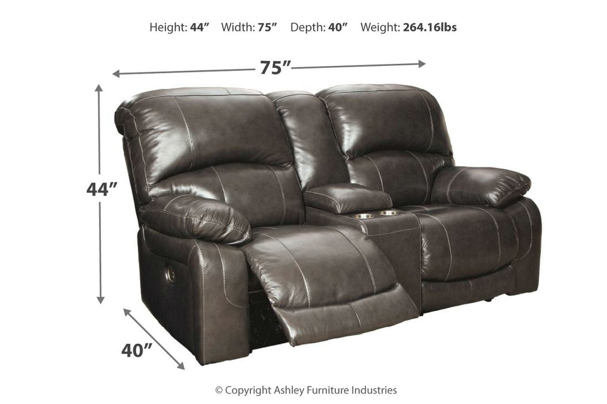 Hallstrung Gray Power Reclining Living Room Set