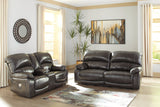 Hallstrung Gray Power Reclining Living Room Set