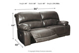 Hallstrung Gray Power Reclining Sofa