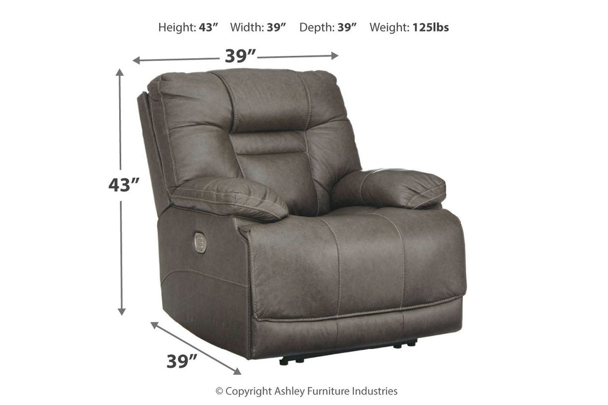 Wurstrow Smoke Power Recliner