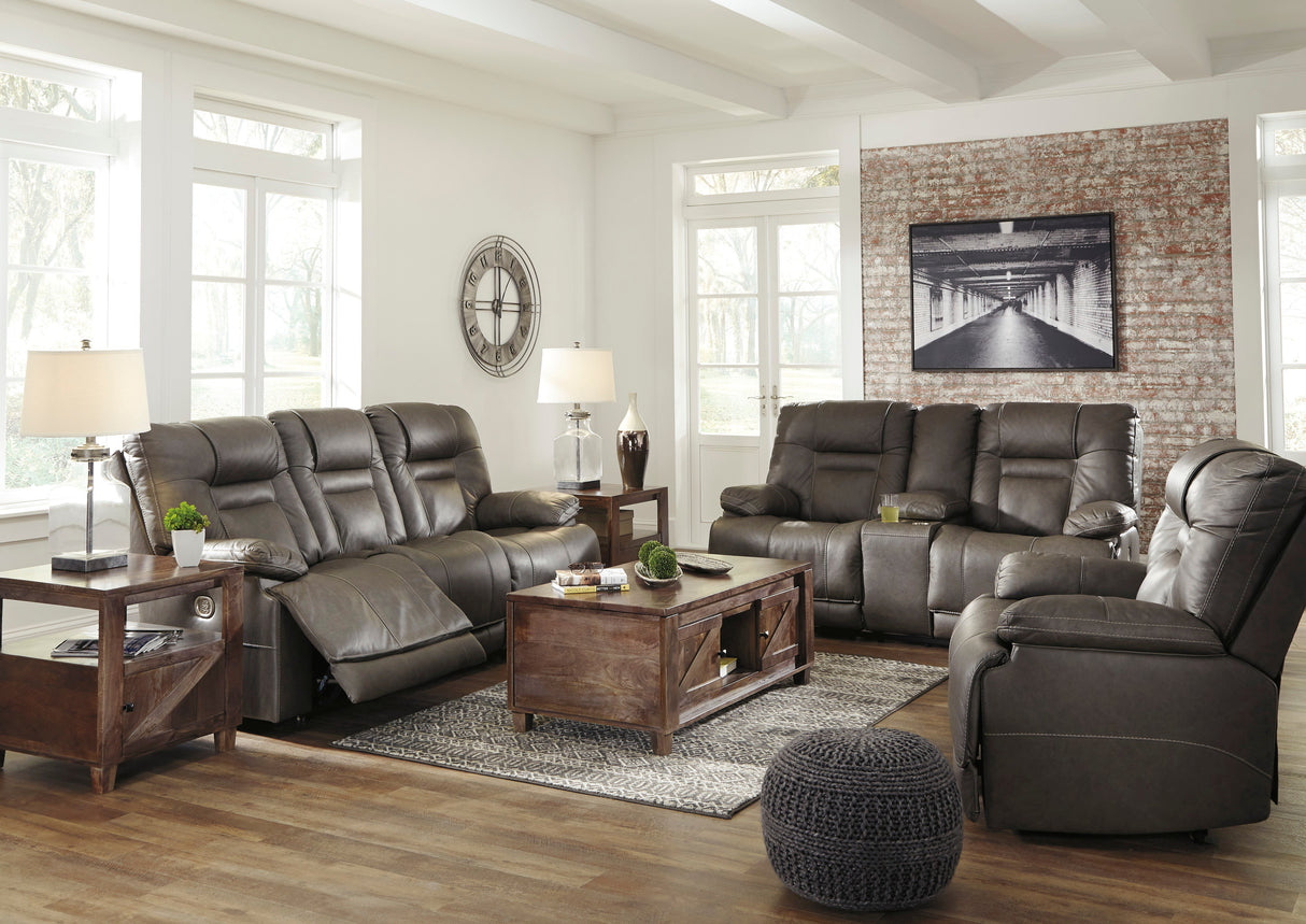 Wurstrow Smoke Power Reclining Living Room Set