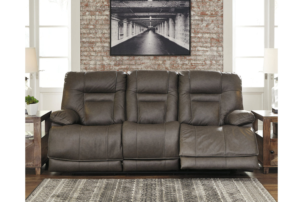 Wurstrow Smoke Power Reclining Sofa