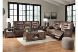 Wurstrow Umber Power Reclining Sofa and Loveseat