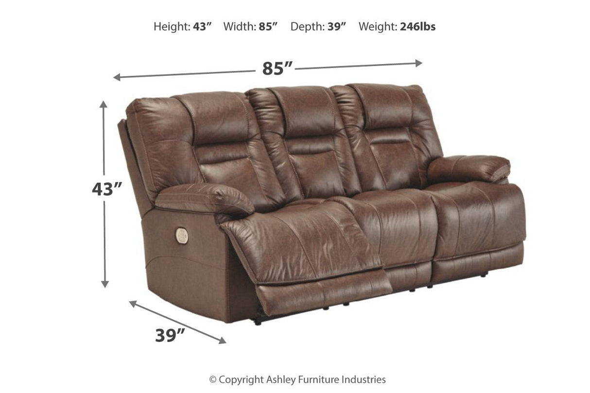 Wurstrow Umber Power Reclining Sofa and Loveseat