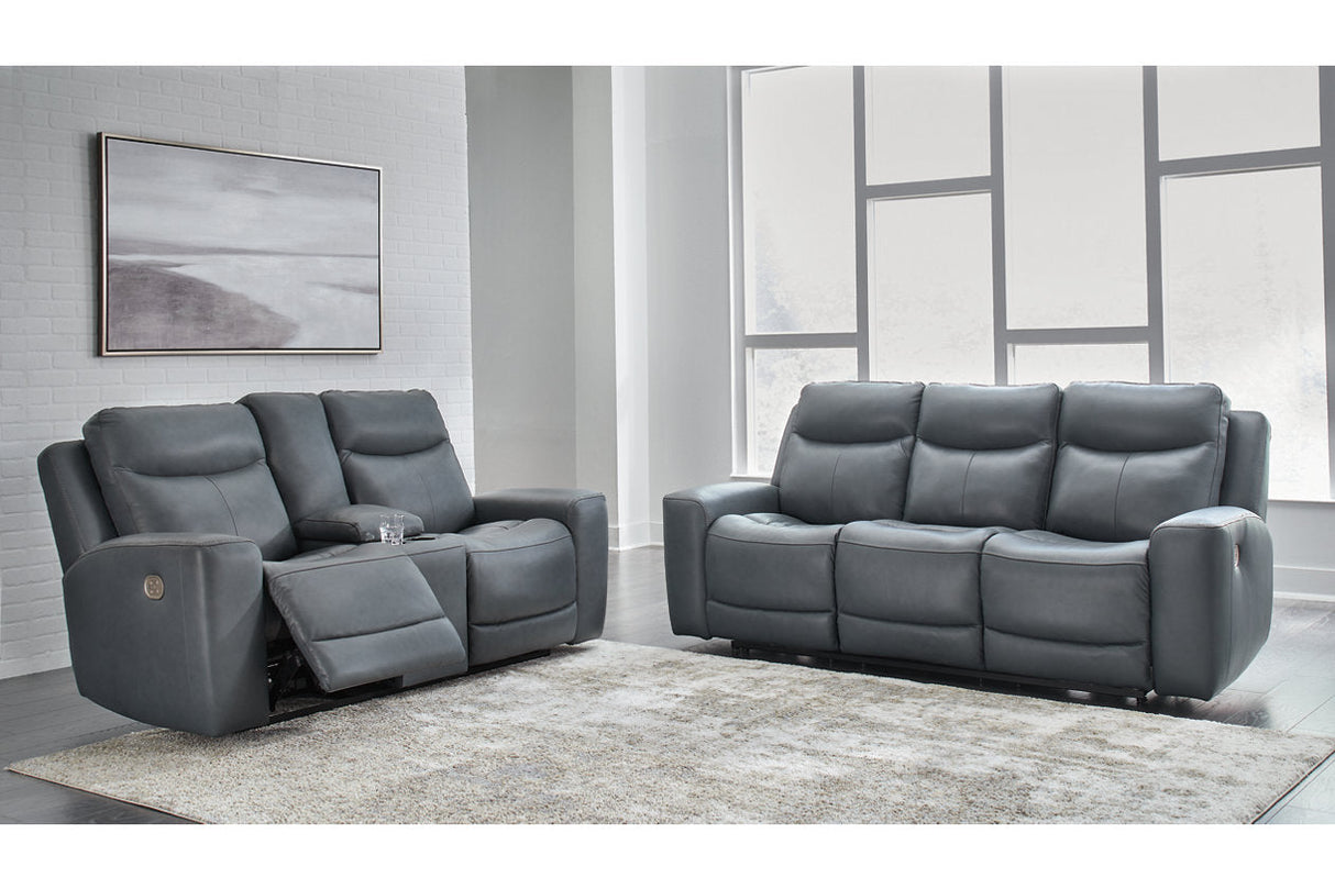 Mindanao Steel Power Reclining Living Room Set