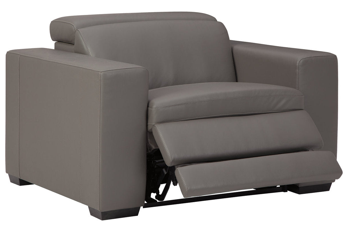 Texline Gray Power Recliner