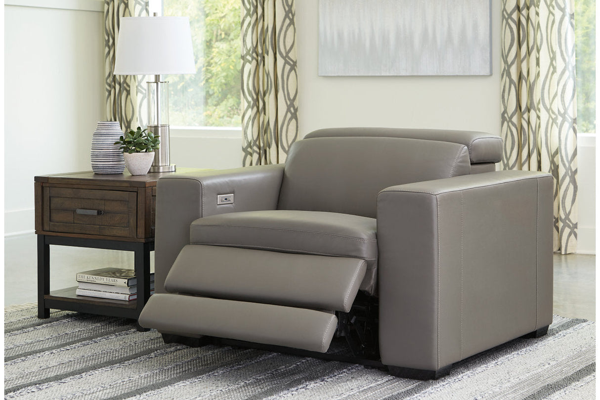 Texline Gray Power Recliner