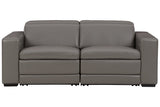 Texline Gray 3-Piece Power Reclining Loveseat