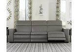 Texline Gray 4-Piece Power Reclining Sofa