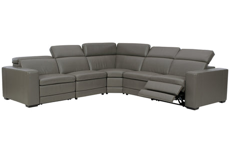 Texline Gray 6-Piece Power Reclining Sectional