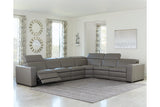 Texline Gray 7-Piece Power Reclining Sectional