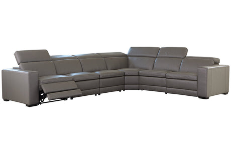 Texline Gray 7-Piece Power Reclining Sectional