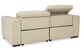 Texline Sand 3-Piece Power Reclining Sectional Loveseat